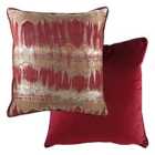 Evans Lichfield Inca Polyester Filled Cushion Polyester Burgundy