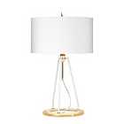 Ferrara Table Lamp White and Polished Gold
