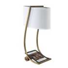 Lex 1 Light Table Lamp Bali Brass