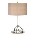 Vicenza Table Lamp White Polished Nickel
