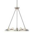 Theater Row 6 Light Chandelier Imperial Silver