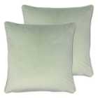 Evans Lichfield Opulence Twin Pack Polyester Filled Cushions Green