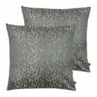 Ashley Wilde Andesite Twin Pack Polyester Filled Cushions Mercury/Dark Grey