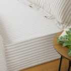 The Linen Yard Hebden Fitted Sheet Natural Super King