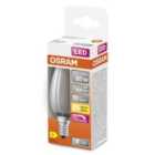 Osram Candle 60W Frosted Dimmable SES Bulb - Warm White