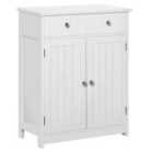Kleankin 75X60Cm Freestanding Bathroom Storage Cabinet Unit With 2 Drawers White