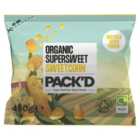 PACK'D Organic Super Sweet Sweetcorn 450g