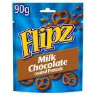 Flipz Milk Chocolate Covered Pretzels Pouch 90g