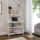 LPD Furniture Tiva Shelving Unit With Desk White