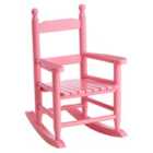 Interiors By Premier Housewares Childrens Rocking Chair Pink Wood