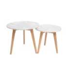 LPD Furniture Harlow Round Nest Of 2 Tables