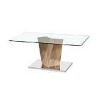 LPD Furniture Alpha Coffee Table Oak Effect Base