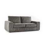 Luciana Luxury Jumbo Cord 3 Seater Sofa Charcoal
