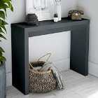 LPD Furniture Puro Console Table Charcoal