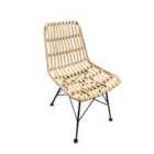 LPD Furniture Set Of 2 Hadley Rattan Dining Chairs