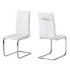 LPD Furniture Pack Of 2 Opus Dining Chairs White