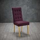 LPD Furniture Set Of 2 Roma Dining Chairs Plum