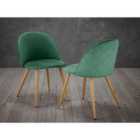 LPD Furniture Set Of 2 Venice Dining Chairs Green