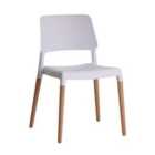 LPD Furniture Set Of 2 Riva Dining Chairs White