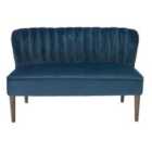 LPD Furniture Bella Loveseat Accent Sofa Midnight Blue
