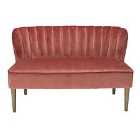 Bella Loveseat Accent Sofa Vintage Pink