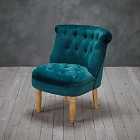 Charlotte Velvet Accent Chair Teal