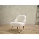 LPD Furniture Ted Boucle Chair In White