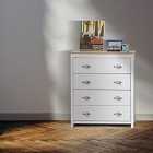 SleepOn Bedroom Furniture Trio Set 4 Drawer Chest Only White