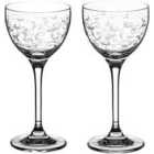 Diamante Home Floral Collection Mini Cocktail Coupe - Set Of 2