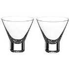 Auris Collection Stemless Martini Glasses Set Of 2