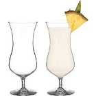 Auris Collection Hurricane Cocktail Glasses Set Of 2