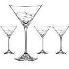 Soho Collection Martini Glasses Set Of 4