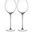 Diamante Home Elegance Collection Red Wine Glasses - Set Of 2