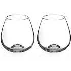 Auris Collection Stemless Ine Glasses Set Of 2