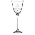 Diamante Home 21St Birthday Crystal Wine Glass Adorned With Swarovski Crystals