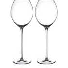 Diamante Home Elegance Collection White Wine Glasses - Set Of 2
