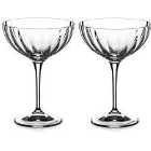 Diamante Home Mirage Collection Champagne Saucers - Set Of 2