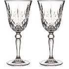 Diamante Home Chatsworth Collection Wine Glasses Set Of 2