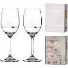 Diamante Home Petit Heart Collection Wine Glasses - Set Of 2
