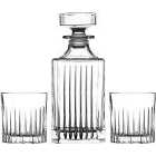Diamante Home Broadway Collection 3 Piece Whiskey Set