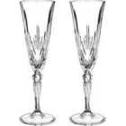 Diamante Home Chatsworth Collection Champagne Flutes Set Of 2