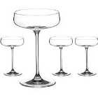 Auris Collection Champagne Saucers Set Of 4