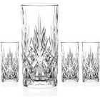Diamante Home Chatsworth Collection Hi Ball Tumblers Set Of 4