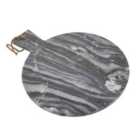 Grey Marble Round Paddle Serving Board