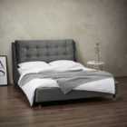 LPD Furniture Sloane King Size Bed Grey