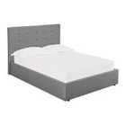 LPD Furniture Lucca Small Double Ottoman Lift Bed Grey