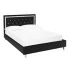 LPD Furniture Crystalle King Size Bed Black