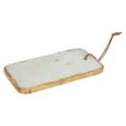White Marble / Gold Foil Chopping Board