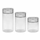Tramontina 3-Piece Glass Canister Set With Airtight Seal