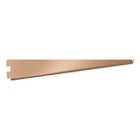 Rothley Twin Slot Shelving Kit In Bright Copper 12 Inch Brackets And 78 Inch Uprights